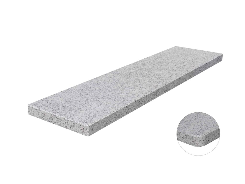 Fensterbank Granit Bianco Crystal geflammt 2cm