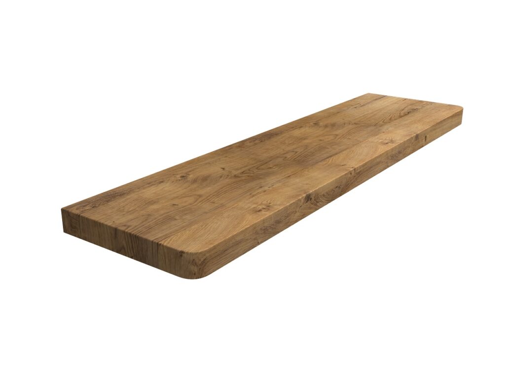 Fensterbank aus laminierter MDF-Eiche Ribbeck 2,5cm feuchtigkeitsbeständig