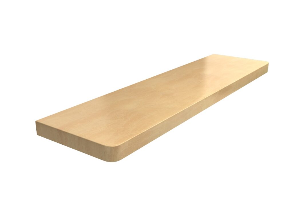 Fensterbank aus laminierter MDF in glänzendem Marmor-Look, 2,5cm feuchtigkeitsbeständig