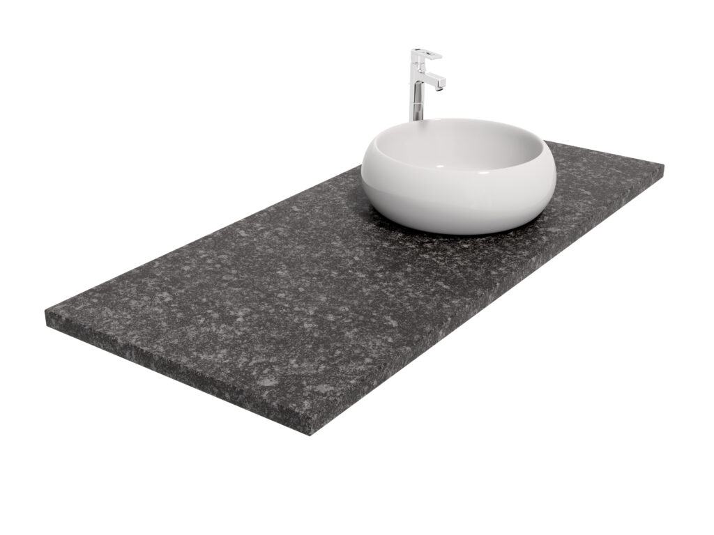 Badezimmer-Arbeitsplatteaus Granit Steel Grey Lappato 3cm