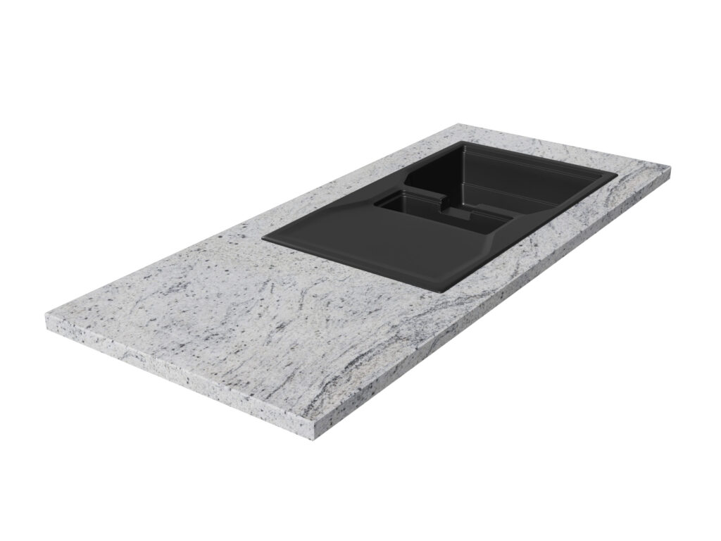 Küchen-Arbeitsplatte aus Granit Kashmir White 2cm