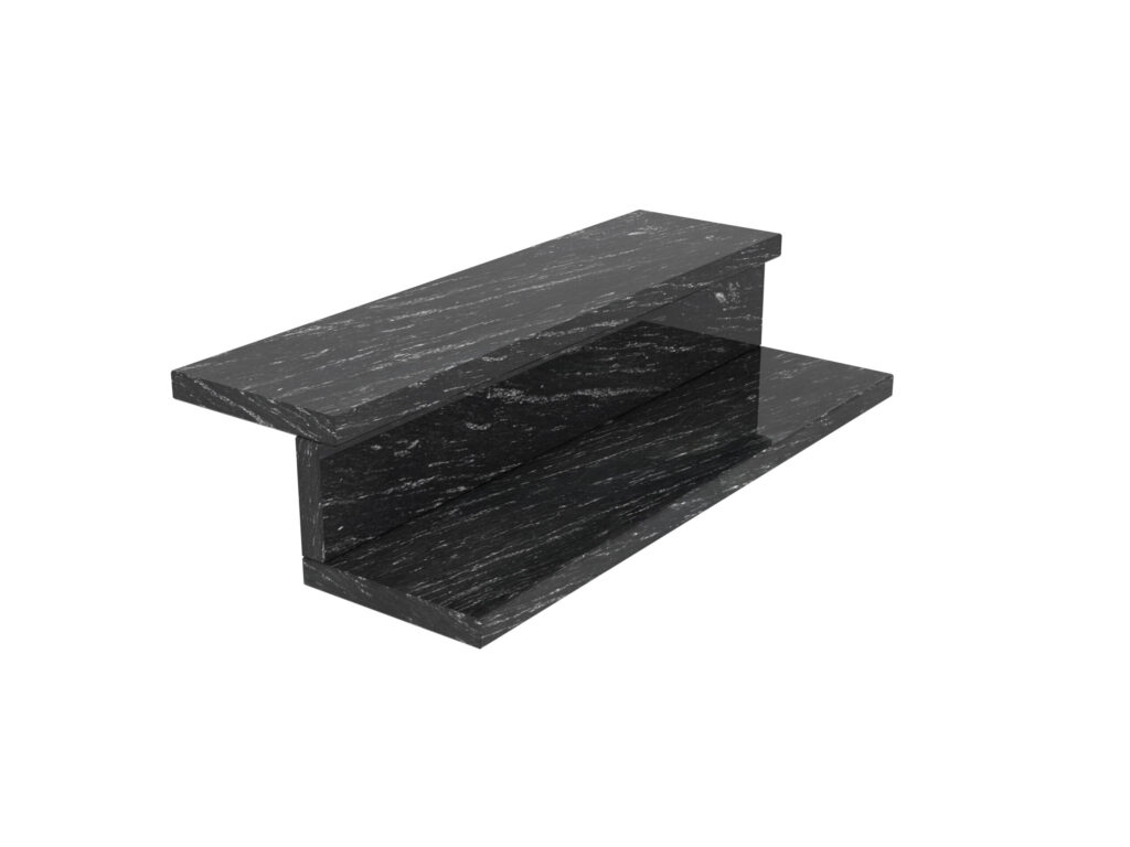 Granit-Treppen Silver Antracite 3cm