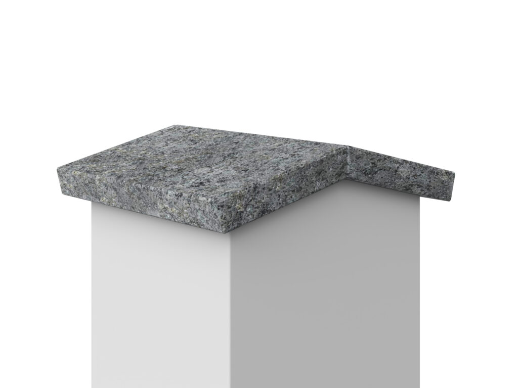 Granit Giebel Abdeckung Geklebt Black Sky 3cm LAPPATO