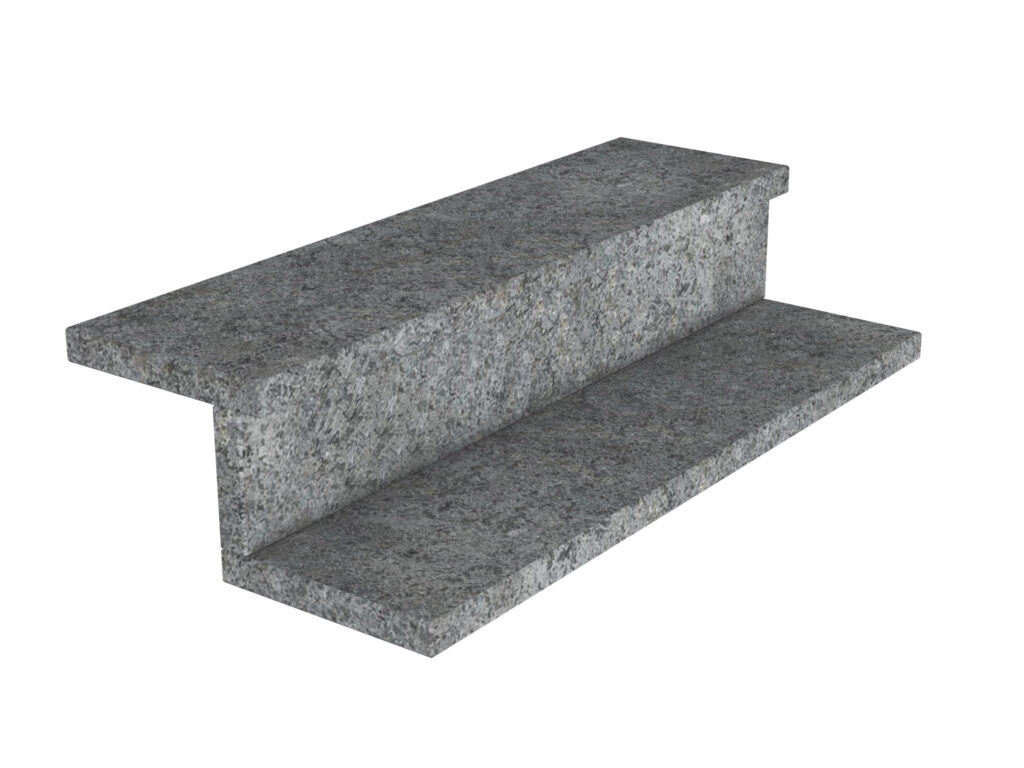 Granit-Treppen Black Sky 2cm LAPPATO