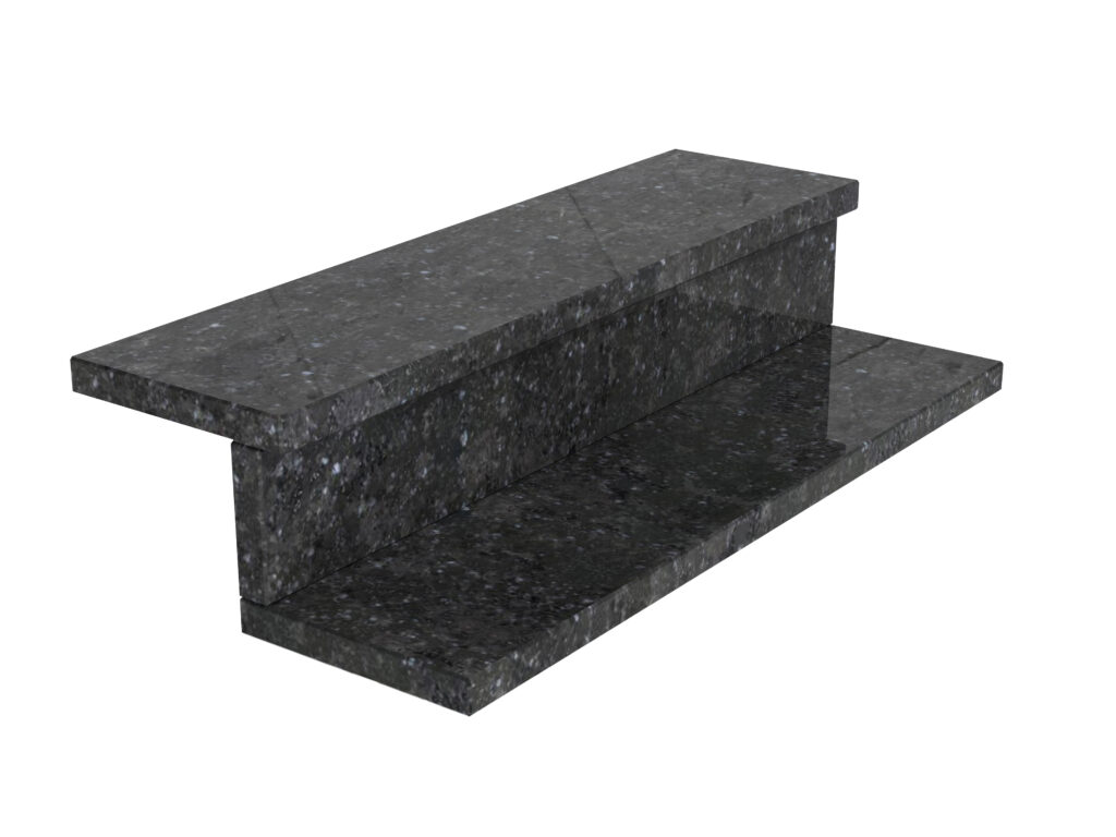 Granit-Treppen Black Sky 3cm