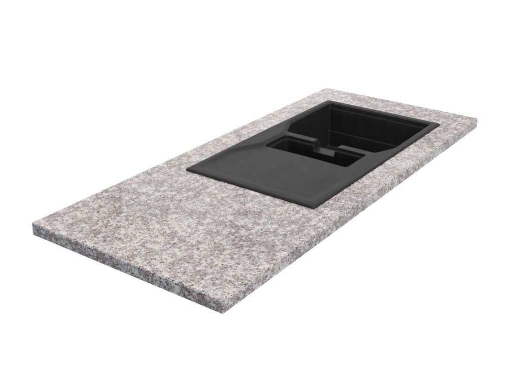 Küchen-Arbeitsplatte aus Granit Misty Brown 2cm