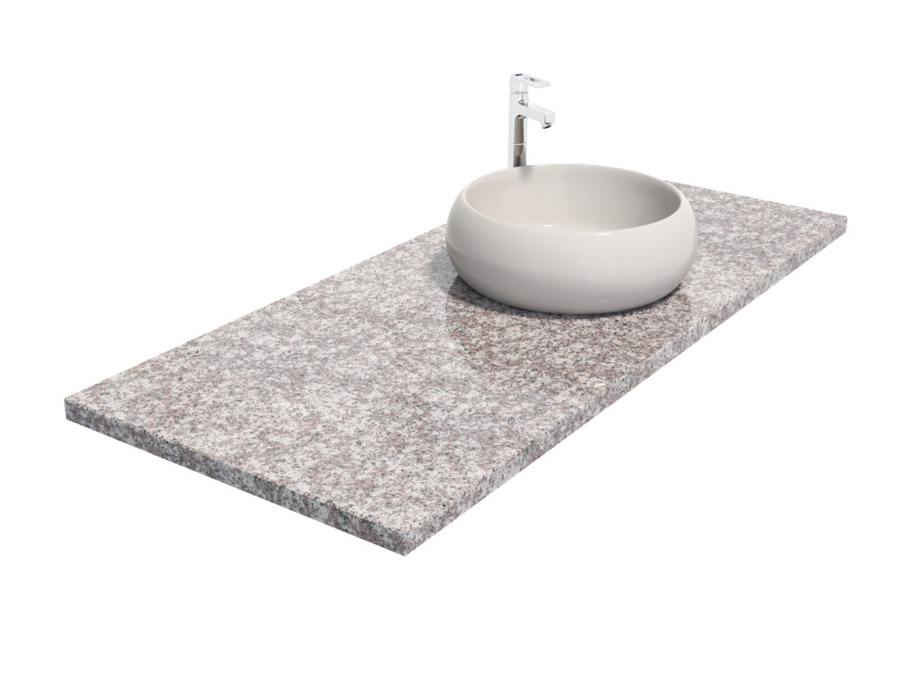 Badezimmer-Arbeitsplatte aus Granit Misty Brown 2cm