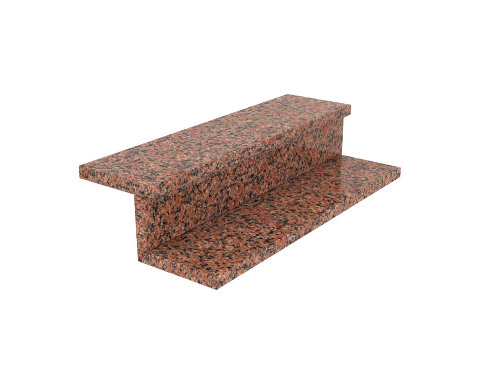 Granit-Treppen New Balmoral Red 2cm