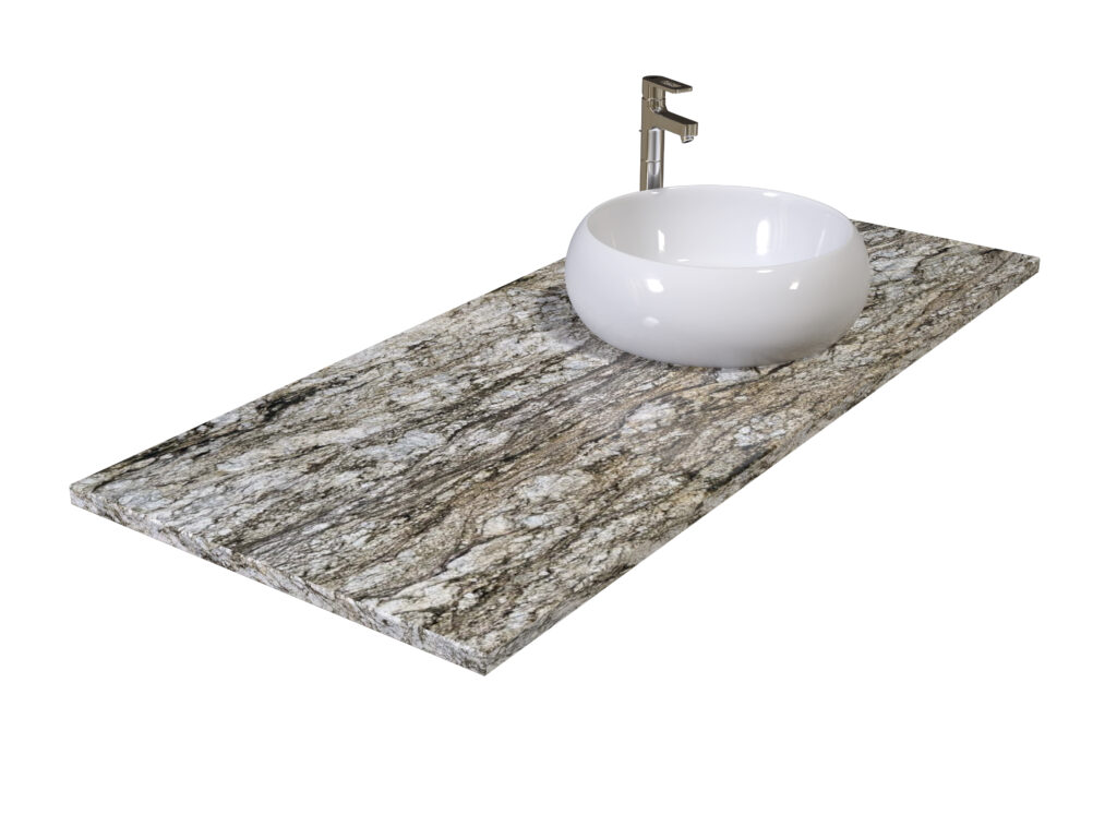 Badezimmer-Arbeitsplatte aus Granit Blue Dunes 3cm