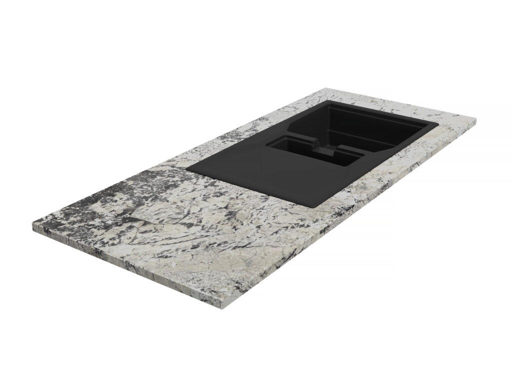 Küchen-Arbeitsplatte aus Granit Exotic White 2cm