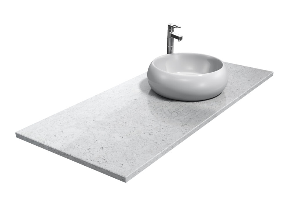 Badezimmer-Arbeitsplatteaus Agglo Marmor Grigio Londra 3cm