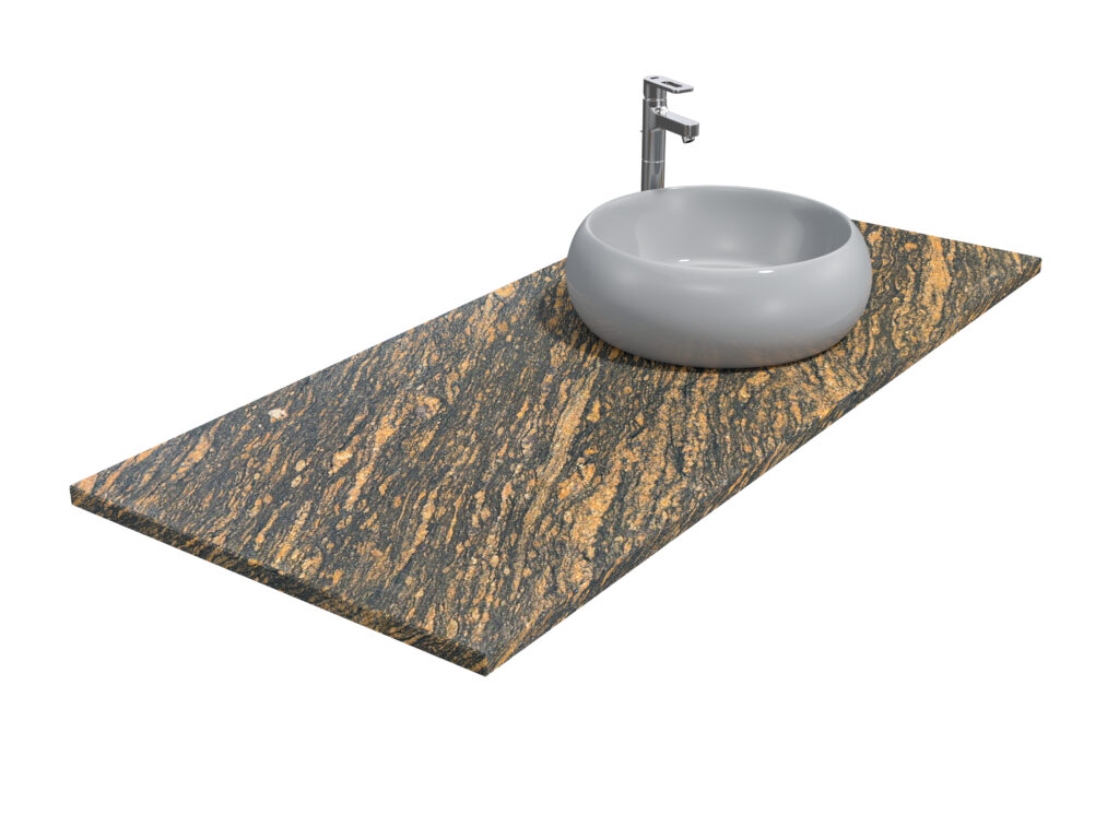 Badezimmer-Arbeitsplatte aus Granit Gold Antracite 3cm LAPPATO