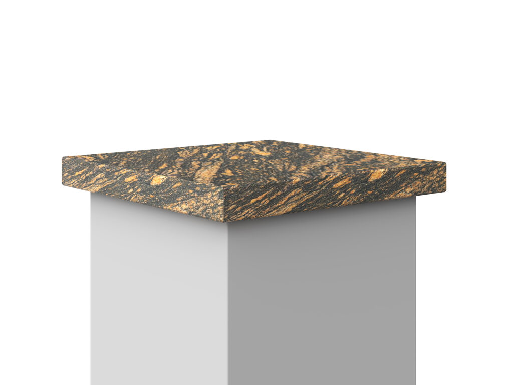 Abdeckung aus Granit Gold Antracite 2cm LAPPATO