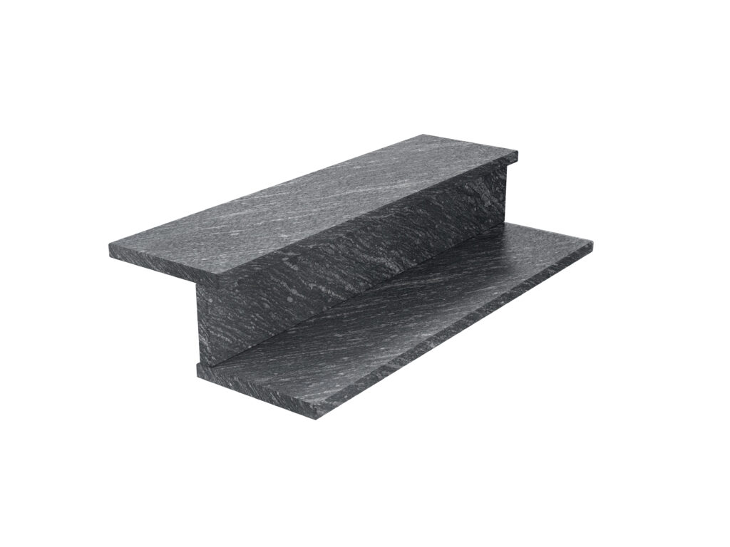 Granit-Treppen Silver Antracite 2cm LAPPATO